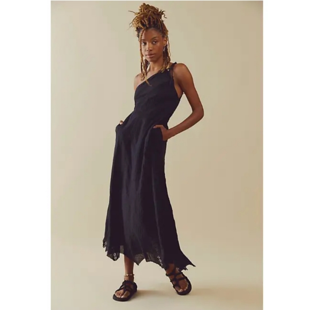 Free People Bella Maxi Dress in black Size XS